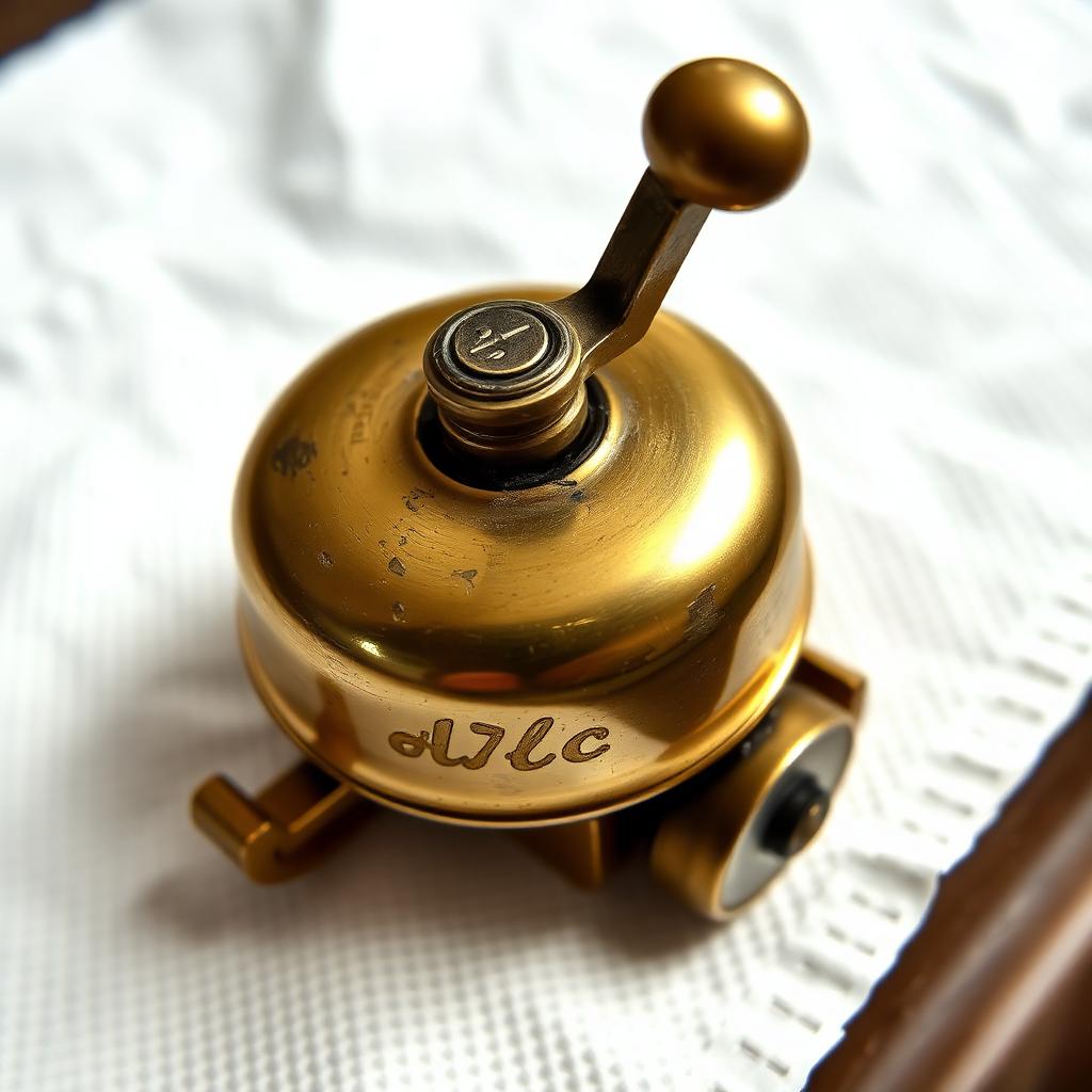 Brass bicycle bell, vintage